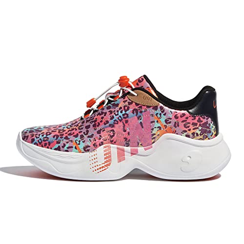 UIN Chunky Platform Sneakers for Women Colorful Lightweight Fashion Funky Floral Womens Sneakers Comfortable Slip in Shoes