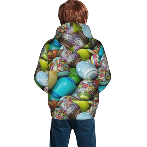 Easter Egg1 Kid Hoodies Boys Sweatshirts Girls Pullover with Pocket4