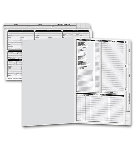 Legal Size Real Estate Listing Folder Right Panel (Grey)