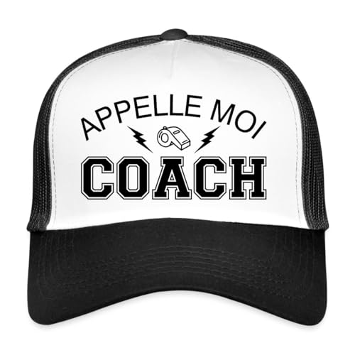 Casquette trucker Appelle Moi Coach noire casquette de sport respirante style rétro