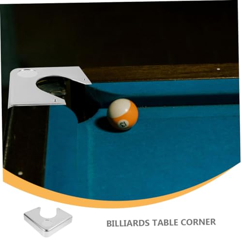 Evita daños en tu mesa de billar usando este protector cromado de esquina 3