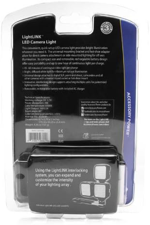 Miniatura 8 de ENHANCE Panel de luz recargable para cámara de video con 36 bombillas LED regulables, difusor integrado y soporte de montaje universal, funciona con