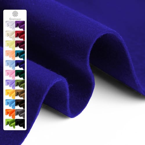 Image of Royal Blue Soft Felt Sheet, 18 inch x 36 inch, 1.6mm Thick Acrylic Felt Fabric | Premium Craft Felt for Sewing, DIY Projects, Embroidery, Decorations, Art, and School Projects