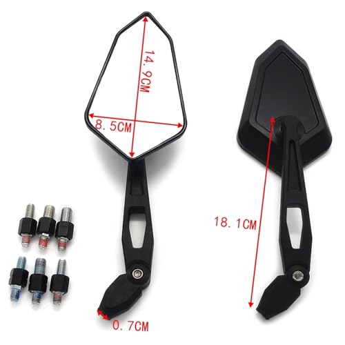 Rétroviseurs de moto stables pour remplacer vos miroirs cassés ou usés - 5