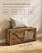 VASAGLE Storage Chest, Storage Trunk with 2 Safety Hinges, Storage Bench, Shoe Bench, Farmhouse Style, 15.7 x 39.4 x 18.1 Inches, for Entryway, Bedroom, Living Room, Rustic Brown ULSB060T01