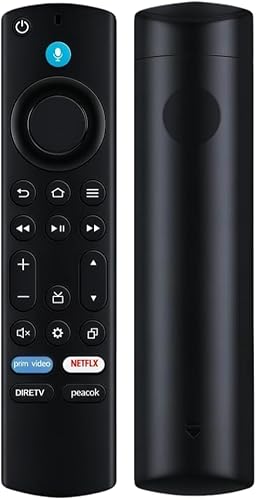Voice Replacement Remote Control Compatible with Insignia NS-43F301NA25 NS-50F301NA24 NS-55F301NA25 NS-58F301NA25 NS-65F301NA23 NS-70F301NA23 NS-75F301NA22 LED 4K UHD Smart TV