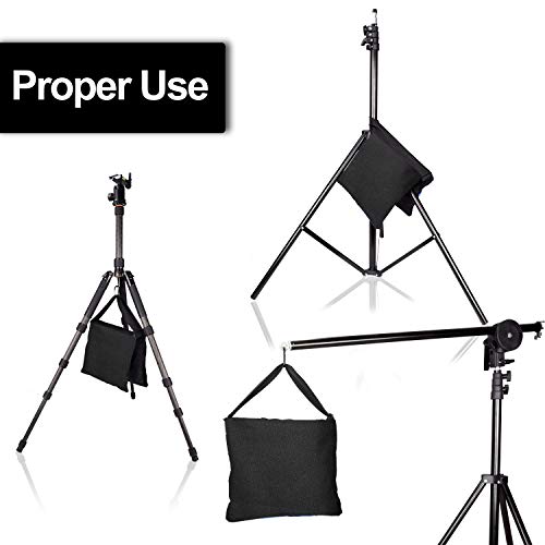 Emart Heavy Duty Sandbag Photo Studio Weight Bag Saddlebag Design For Photography Stand Light Stand Tripod, Outdoor Patio, Sports, Photo Sets, Film Sets, Live Productions -4 Packs Set #TOP4
