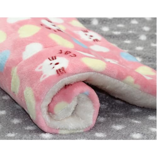 布団 クッション 猫 マット 犬 フランネル ペットマット 敷き物 ハウス フワフワ 保温防寒 防水 滑り止め ソフト おしゃれ ぐっすり眠る 犬猫兼用 通年 インドア 車内 クーラー用 L:57*38cm(推奨体重:6kg以内)