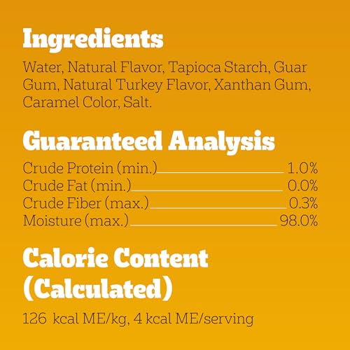 Image of Pedigree Drizzlers Savory Sauce Wet Dog Pouch, Turkey Flavor, 22 Count | Only 4 calories per serving, 8 ingredients, dual-serving split pouch, no artificial flavors, maintains kibble crunch