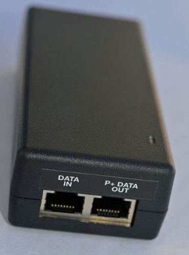 Adaptador de alimentación PoE e inyector midspan todo en uno con cable de alimentación, 18 VCC, 1,1 A, 19,8 W miniatura 1