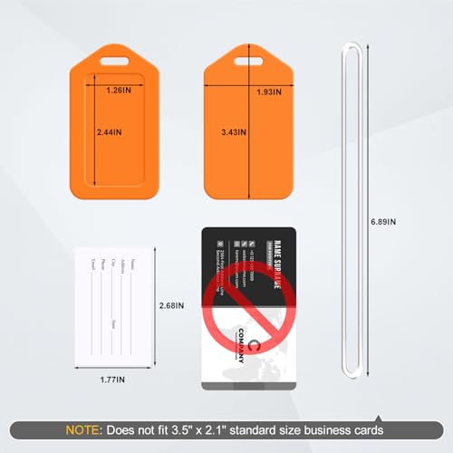 10 Pack Colorful PVC Tags