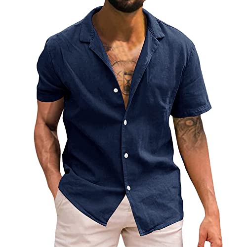 Chemise homme hawaïenne rouge en fibre sans repassage pour l'été