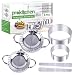 PROKITCHEN Noodle Dumpling Maker Stainless Steel Dough Press Dumpling Skin Maker Wrapper and Pasta Machine Pressing Mold Pastry Tools Kitchen Accessories(3 Pack)