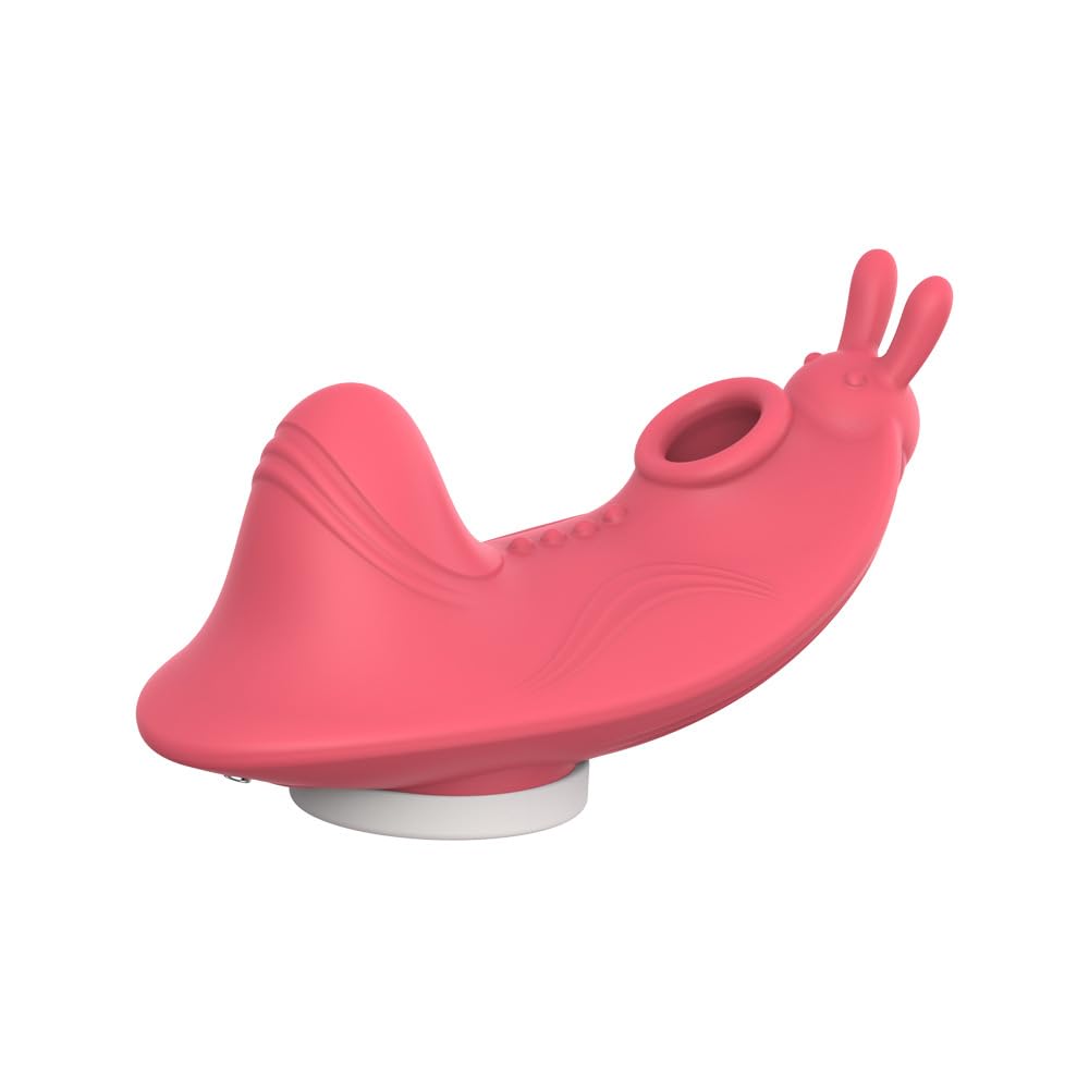 Vibrateur Panty Magnétique Femme avec Télécommande, Vibromasseur de Culotte Portable, 10 Modes de Vibration et 4 Modes de Succion, Jouet Intime Adulte Rechargeable USB pour Femme et Couple