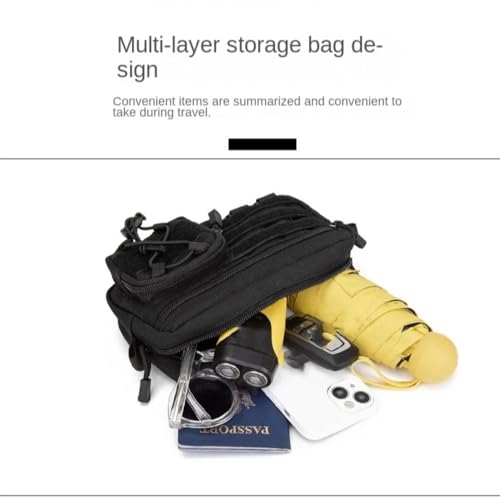 Sac banane étanche et anti-déchirure avec système Molle tactique camouflage - 6