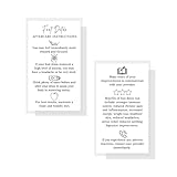 Foot Detox Aftercare Cards | 50 Pack | Physical Printed 2x3.5