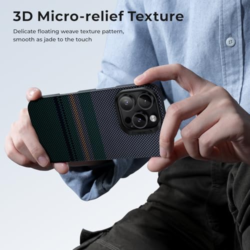 BENKS for iPhone 16 Pro Case Compatible with Magsafe, [Aurora ArmorAir] Built with Dupont Kevlar 1000D Aramid, Ultra Slim & Lightweight iPhone 16 Pro Minimalist Case