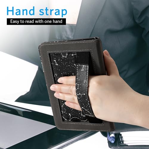 Image of CoBak Case for 6 inch E-Reader Cases (2024 & 2022, 11th Gen) - PU Leather Smart Cover with Auto Sleep /Wake & Hand Strap, Premium Protective Case for Tablet Case