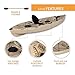 Lifetime 90806 Tamarack Angler 100 Fishing Kayak - 2 Pack (Paddles Included)