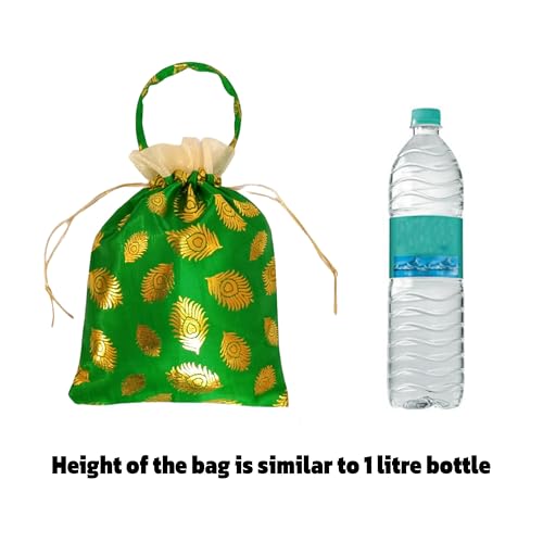 Image of VIG Enterprises Silky And Shiny Potli Batwa Bags /Thamboolam Bags For Wedding Party Return Gifts Party Gifts For Guest-