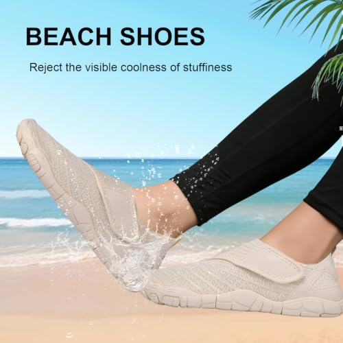 Image of Voyabarefoot Shoes for Women Men 2026 Upgrade Wide Toe Box Barefoot Hiking Sandals,Non-Slip Adjustable Water Shoes for Beach Walking Travel, Comfortable Slip On Walking Shoes