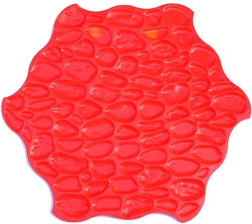 Moule à béton texturé pavé polygonal en polyuréthane pour la création de terrasses et allées