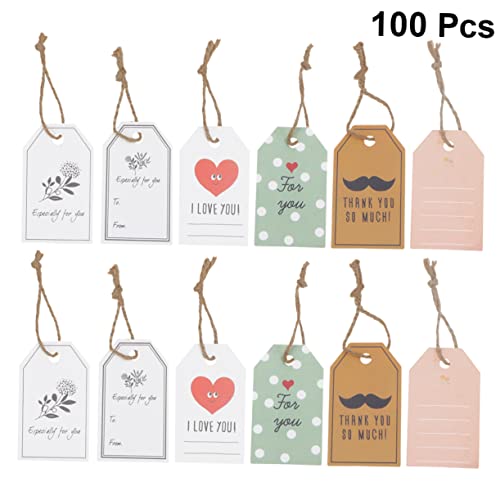 DOITOOL 100 Stück Geschenkanhänger Set