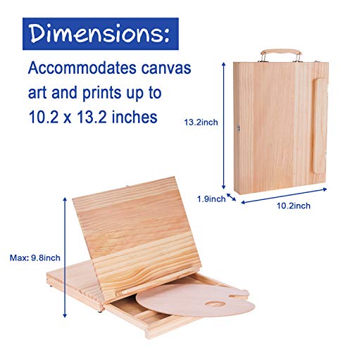 101 Piece Deluxe Art Set with 2 Drawing Pads,1 Wooden Drawing Easel with Drawer, Art Supplies, Painting & Drawing Set That Contains All The Additional Supplies You Need to Get Started,Teens and Adults
