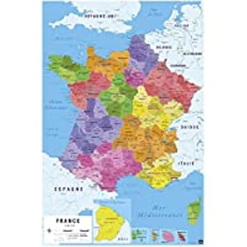 Grupo Erik - Póster Carte De France 2018