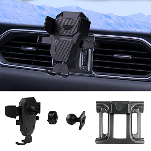 Karltys Car Phone Holder for Mazda CX-5 2017-2025 Accessories CX5 Cell Phone Mount Air Vent Mount for 4-7 Inch Phones Hands Free Thick Case Friendly Mobile Stand