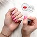 FOMIYES 4pcs Crystal Nail Art Cups Lid Glass Dappen Dish for Mixing Liquid Powder for Professional Nail Salons Home Manicures