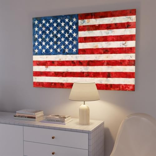Impression sur papier mat Jasper Johns Flag avec cadre de qualité 61x91 - 7