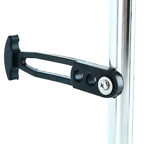 DasMarine 3-Step 316 Stainless Steel Telescoping Ladder, Slide Under Platform Mount Boarding Ladder with Retaining Strap (3 Step Ladder)