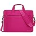 BRINCH 15.6 Inch Oxford Fabric Lightweight Laptop Shoulder Case Messenger Bag for 15-15.6 Inch Laptop/Notebook / MacBook/Ultrabook Computers with Shoulder Strap Handle and Pockets (Pink)