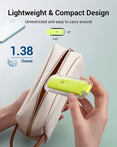 Image of DEWENWILS USB Rechargeable Book Reading Light with Clip, LED Clip on Book Light for Reading at Night, Flexible Booklight for Kids, Warm White, Brightness Adjustable for Eye Protection (Green)