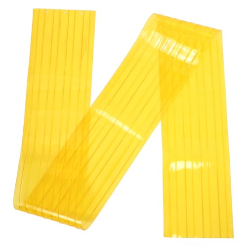 ibasenice Solapa para Puerta de Perro de PVC Transparente 17 MM de Grosor 15 CM X 195 M Cortina Flexible Resistente para Caseta Tira Aislante Antiviento para Perros Medianos y Grandes