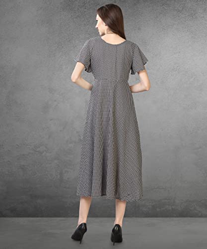 Image of QIQI Women's Crepe A-Line Maxi Casual Dress