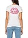 True Religion Women's Crystal Lips V Neck Tee, Optic White, XS