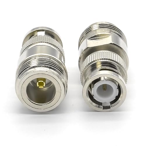 Adaptador coaxial N hembra a BNC macho, pack 2 piezas miniatura 3