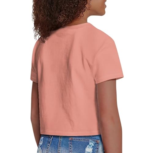 Image of Kids Crop Top Short Sleeve T-Shirts for Girls Size 5-14