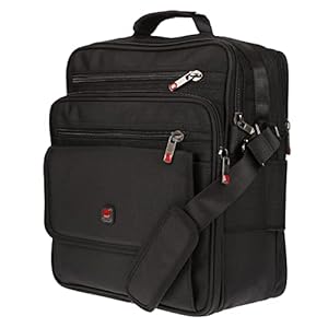 Christian Wippermann XXL schoudertas vliegbegeleider heren tas messenger werktas laptoptas