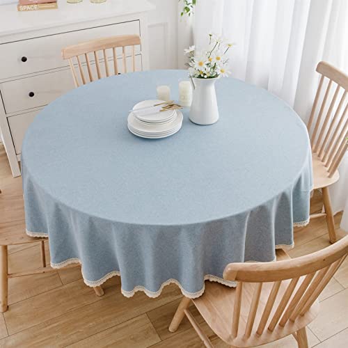 Nappe ronde imperméable et oléophobe 220 cm anti-tache en coton - 4