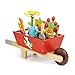 Tender Leaf Toys - Garden Wheelbarrow Set - Deluxe Garden Pretend Play Wooden Toy Set with Everything You Need for Gardening - Educational, Creative and Imaginative Fun in Garden for Children 3+