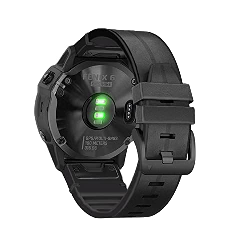 Bracelet de montre pour Garmin Fenix 6X résistant à la sueur et facile à changer
