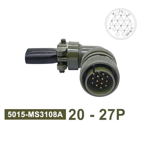 Connecteurs circulaires 5015 MIL STD MS3108 fiche coudée mâle 20-27P - 3