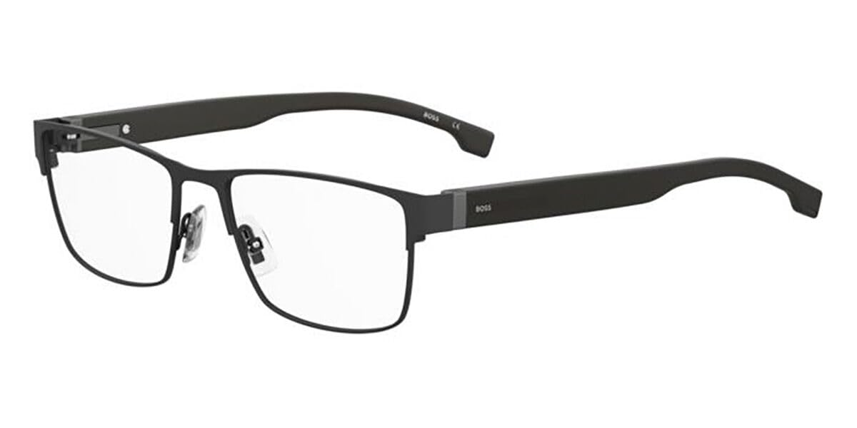 Hugo Boss Men's Black Rectangle Metal Eyeglasses Online - Full Rim - Boss 1040