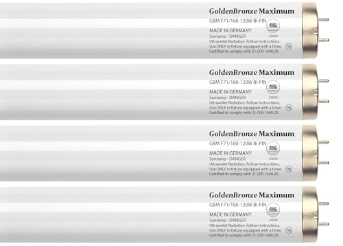 GoldenBronze Wolff System Maximum F71T12 100W Bipin Tanning Bulbs - Intense Bronze (16)