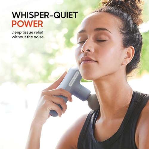 Image of Sharper Image Powerboost Move Aero [New 2026 Version] Mini Deep Tissue Percussion Massage Gun| Muscle Recovery & Pain Relief Massage Tool| Full Body Back & Shoulder Massager| Travel Gift for Men Women
