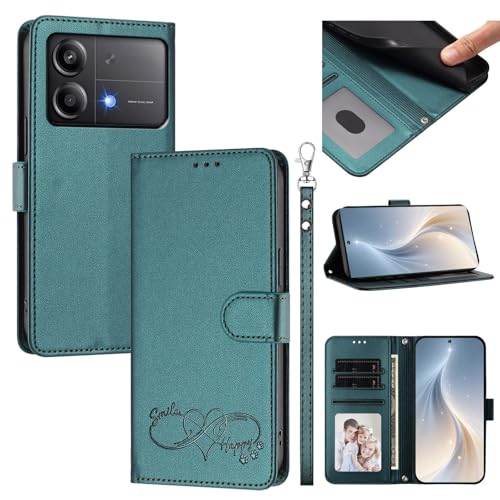 �X�}�z�P�[�X �Ή��@�� for Xiaomi Poco X6 Neo 5G,�Ή��@�� for Redmi Note 13R Pro 5G �X�}�z�P�[�X�y�J�[�h�E�������[�X���b�g�t�� �E�H���b�g�f�U�C�� �t���b�v�X�^���h �����h�~�@�\�zGreen