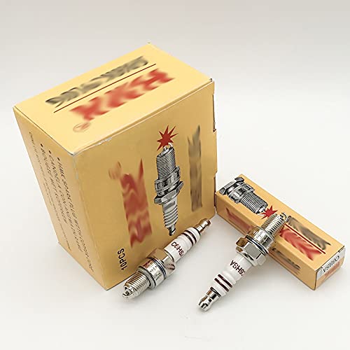 Bougie d'allumage Moteur 1PC C6HSA Spark Plug/Fit pour CR6HSA 3228 U4AC U5AC 94700-00256 PZ9HC 4002 U20FS U20FSR-U 98056-56713 920701114C (Color : White) Cover